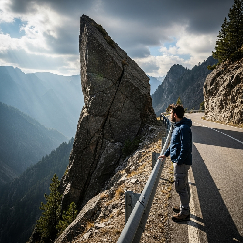 Journey through the Treacherous Mountain Road Journey through the Treacherous Mountain Road