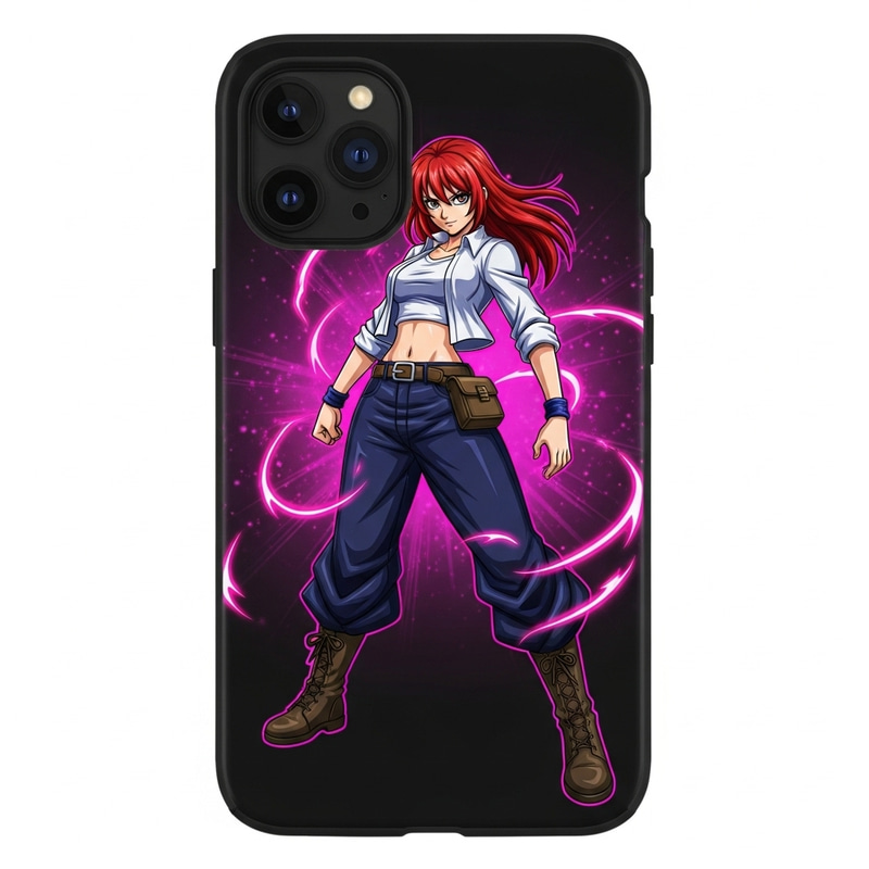 Vibrant Depiction of Karin Uzumaki: Anime Character with Fiery Strength