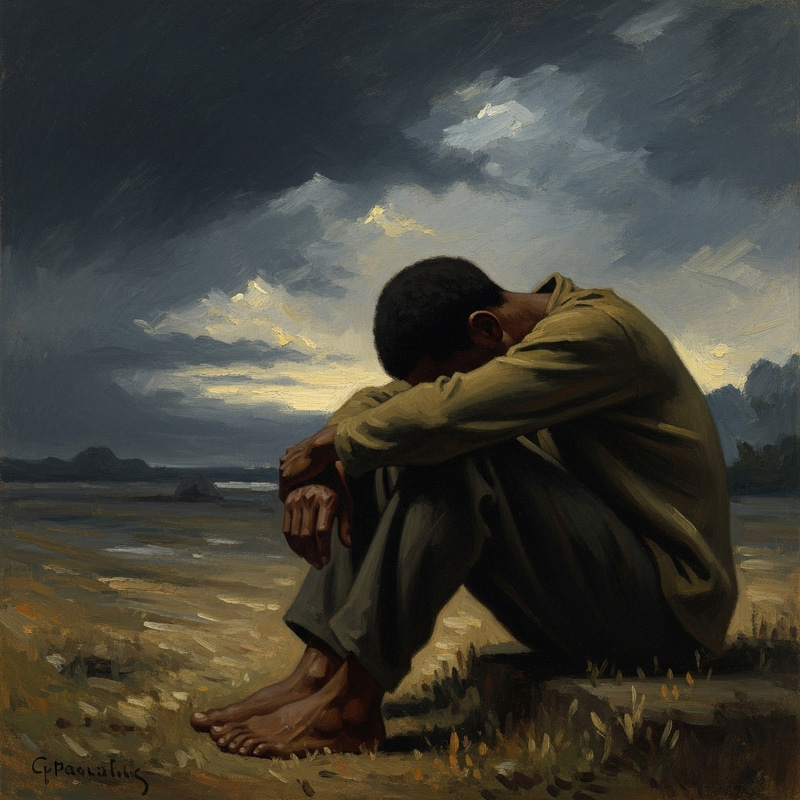 Depressed Artwork: Revealing Emotional Portrait Depressed Artwork: Revealing Emotional Portrait