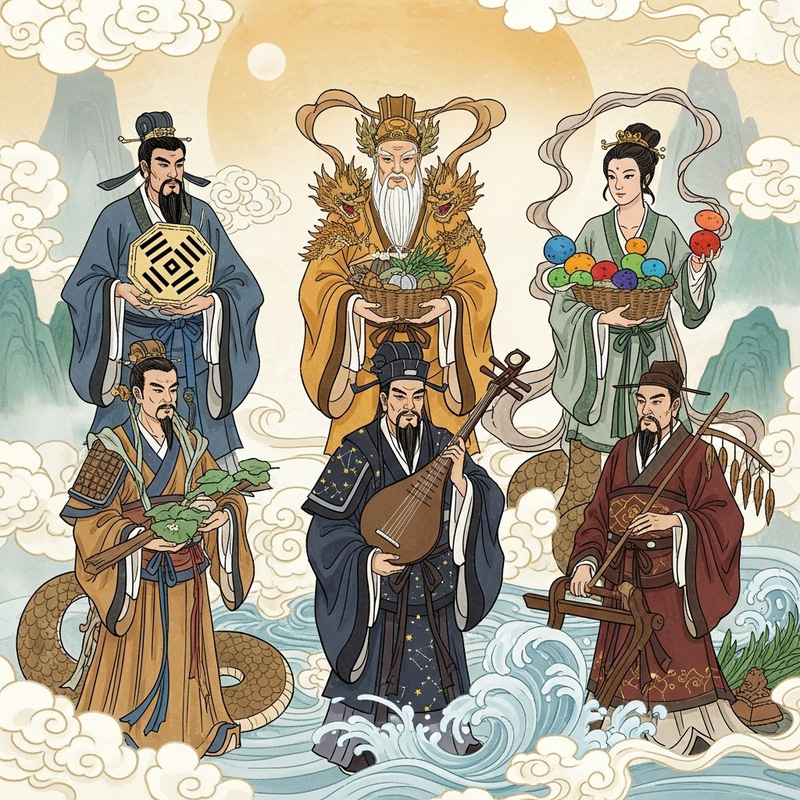 Chinese Mythology: Three Sovereigns and Five Emperors Chinese Mythology: Three Sovereigns and Five Emperors