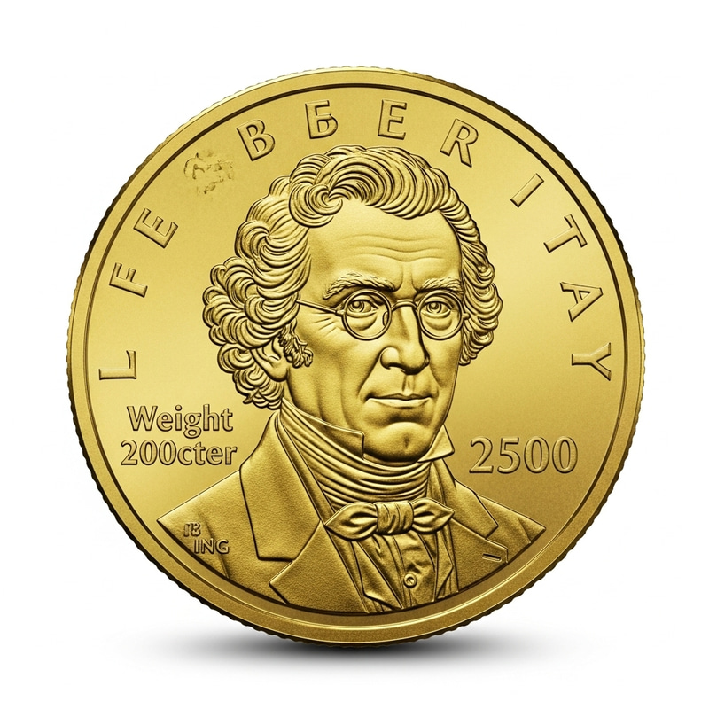 Vintage President Gold Coin - Weight, Purity, Luster, Engravings Vintage President Gold Coin - Weight, Purity, Luster, Engravings