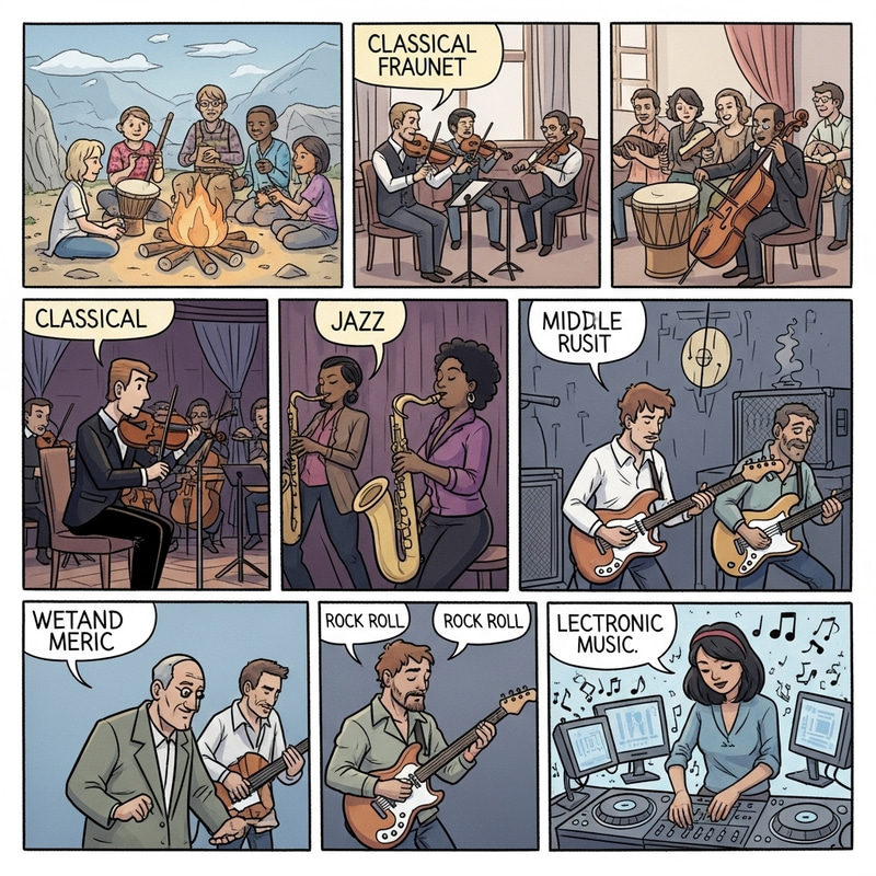 Musical Evolution: A Comic Representation Musical Evolution: A Comic Representation