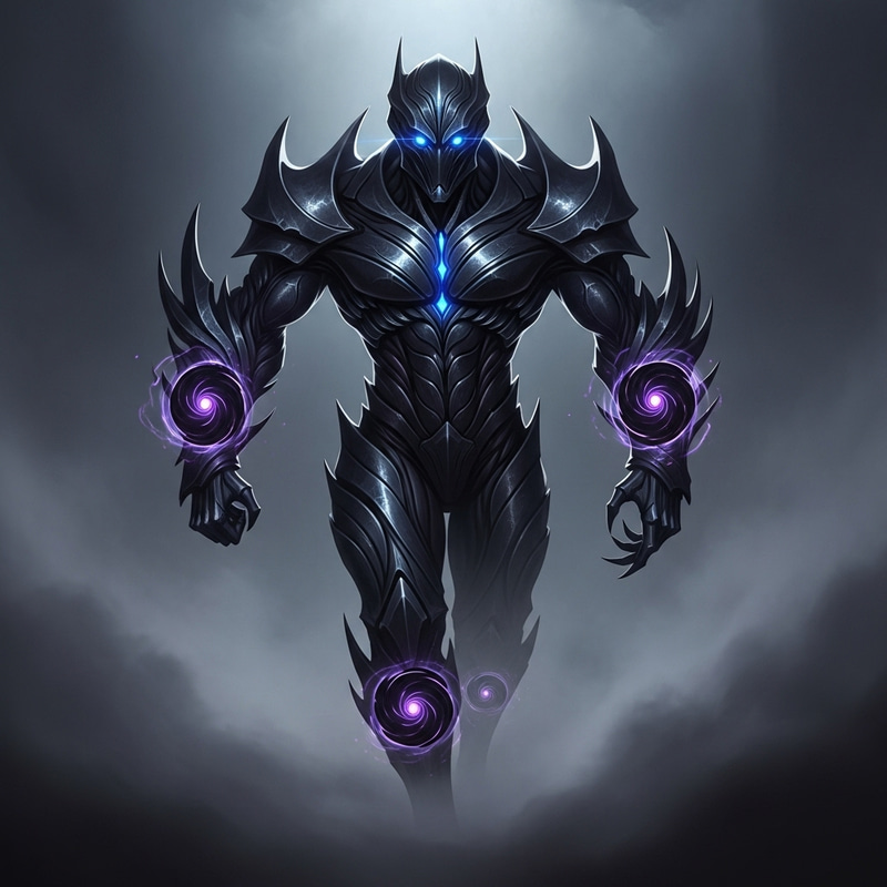 Shadow Harvester - Colossal Ominous Android in Dark Bio-Armor Shadow Harvester - Colossal Ominous Android in Dark Bio-Armor