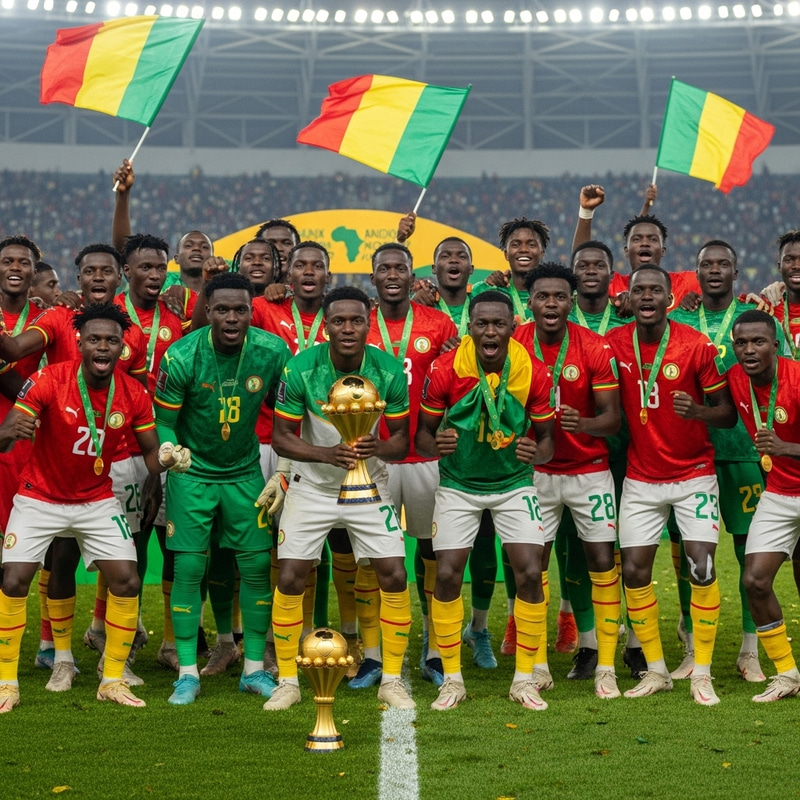 Mali National Team Victory in Africa Cup of Nations 2024 Celebration Mali National Team Victory in Africa Cup of Nations 2024 Celebration