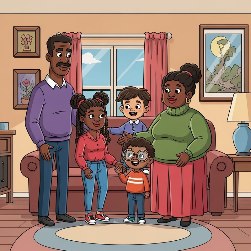 The Proud Family Cartoon - A Vibrant Home Environment