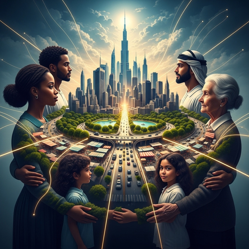 Urban Landscape: Cityscape Amidst People Urban Landscape: Cityscape Amidst People