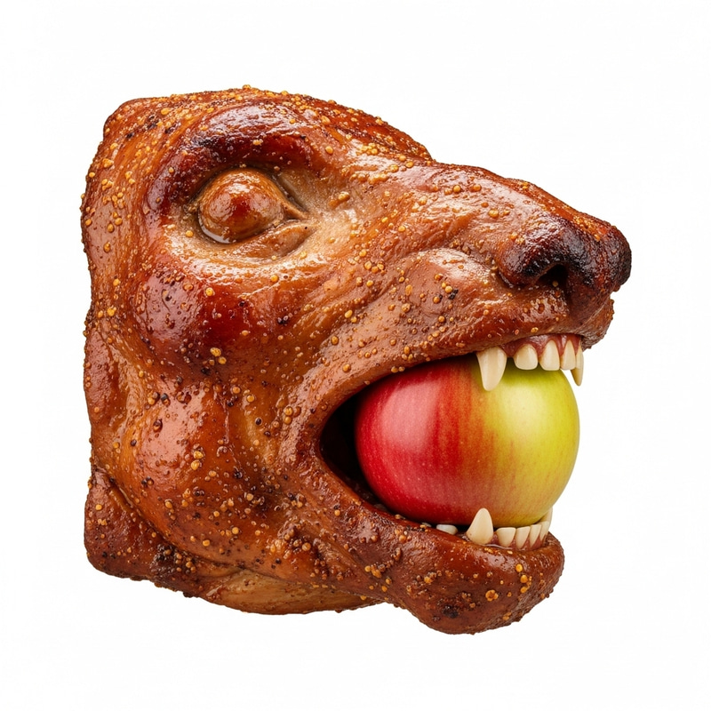 Crunchy Lechon with Apple - Filipino Delicacy Crunchy Lechon with Apple - Filipino Delicacy