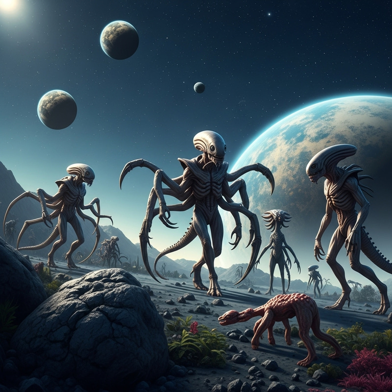 Realistic Alien Planet - Intriguing Extraterrestrial Life