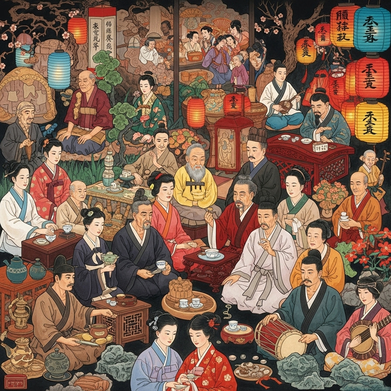 Vibrant East Asian Arts, Culture, Beliefs & Traditions