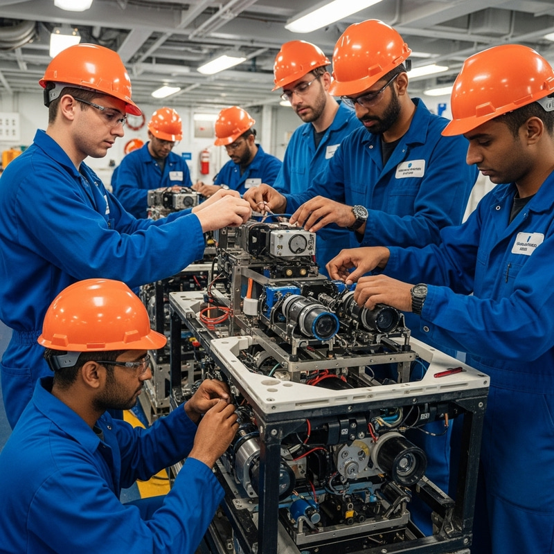 Expert Engineers Servicing Underwater Robotic Vehicles