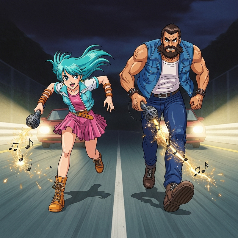 Hatsune Miku vs. Drake Music Race - Japanese Anime Style Showdown Hatsune Miku vs. Drake Music Race - Japanese Anime Style Showdown