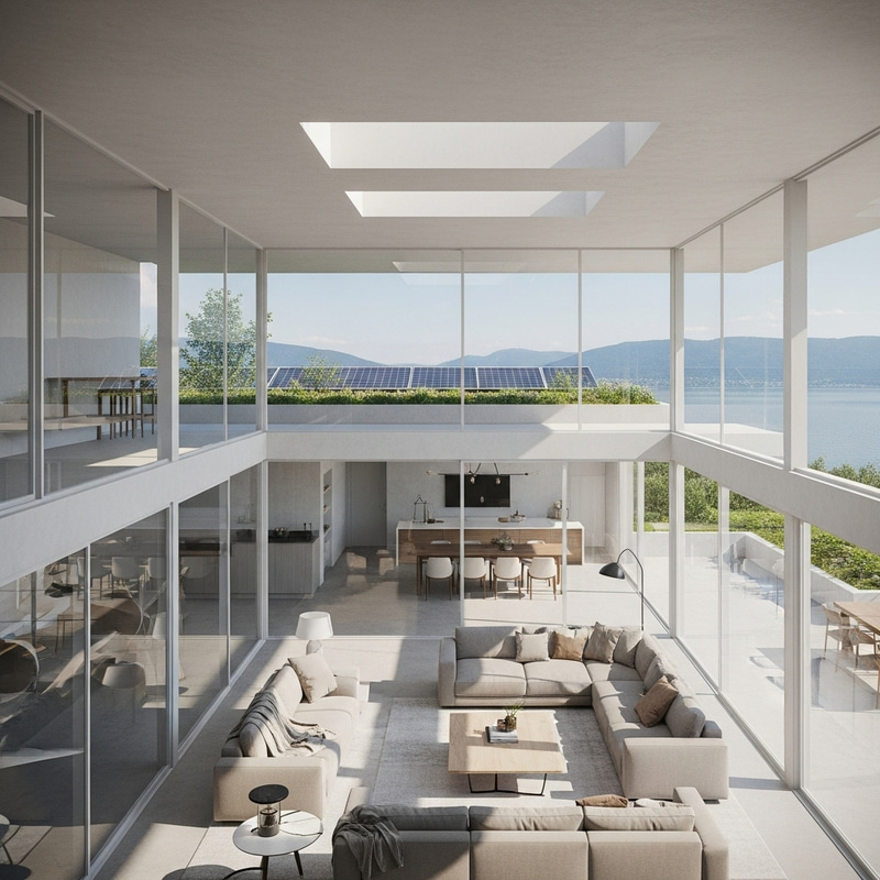 Modern House Design with Rooftop Garden & Stunning Views