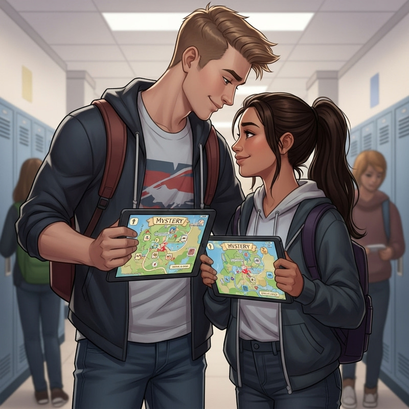 High School Love Story Spans Generations in Among Us Game