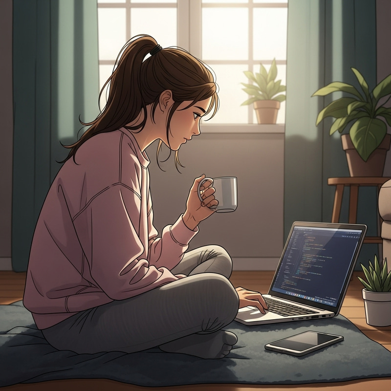 Girl on Laptop | Tech Workstation Girl on Laptop | Tech Workstation