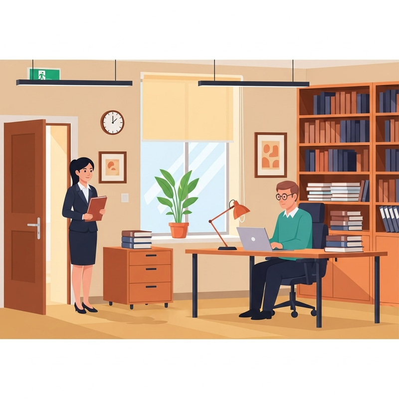 Contemporary Office with Natural Light and Greenery Contemporary Office with Natural Light and Greenery