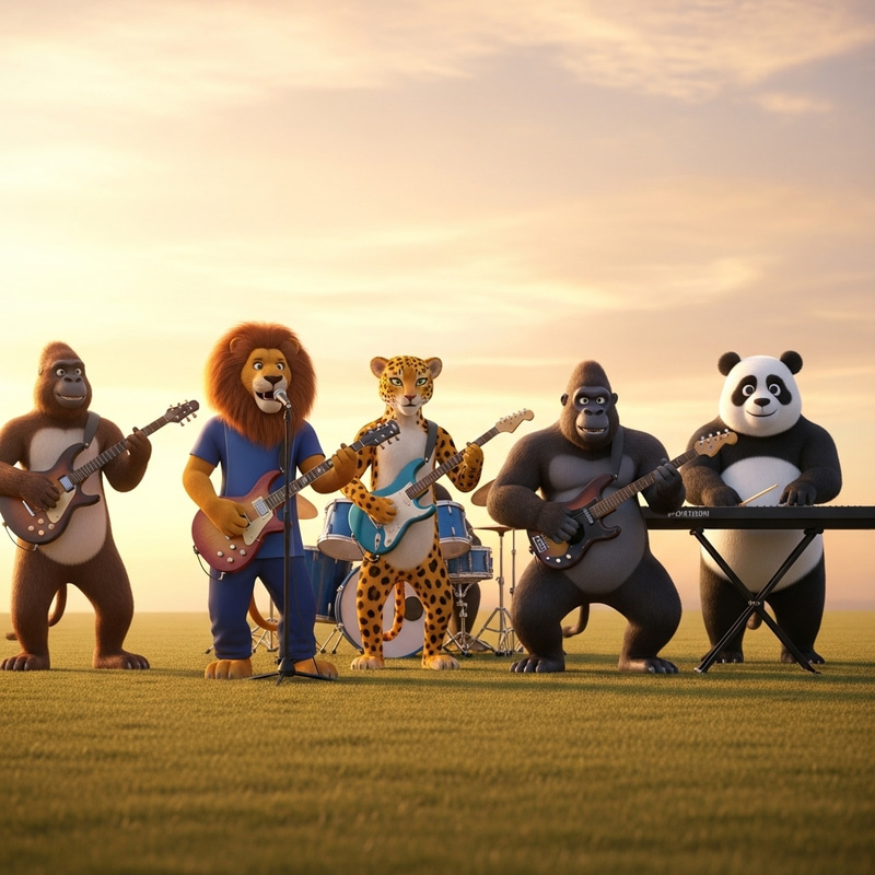 Viral Anime Rock Band in 4K - Pixar Inspired Viral Anime Rock Band in 4K - Pixar Inspired