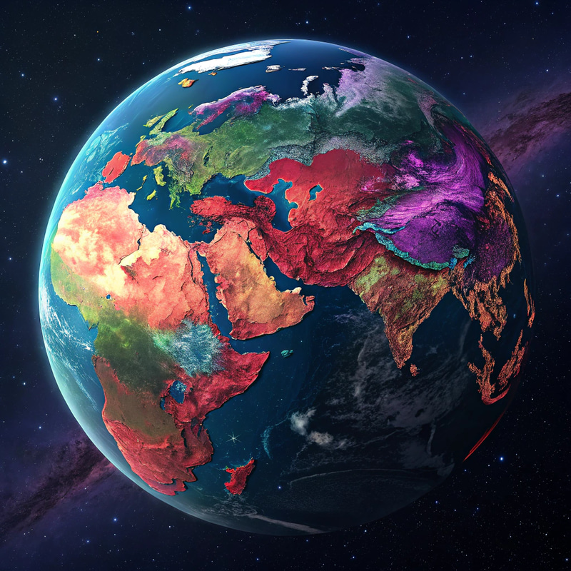 Exotic Planet Design: Vibrant Colors & Details Exotic Planet Design: Vibrant Colors & Details