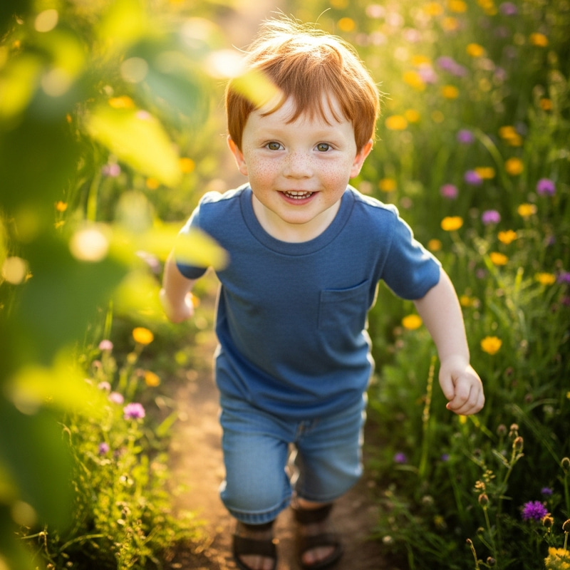 Adorable Young Boy Portrait