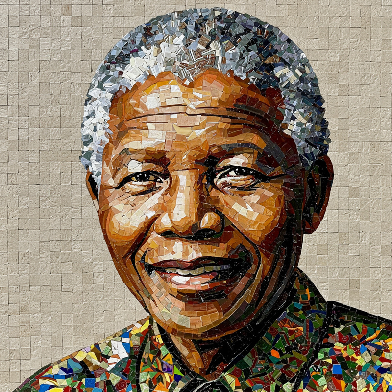 Nelson Mandela Mosaic Creation Nelson Mandela Mosaic Creation
