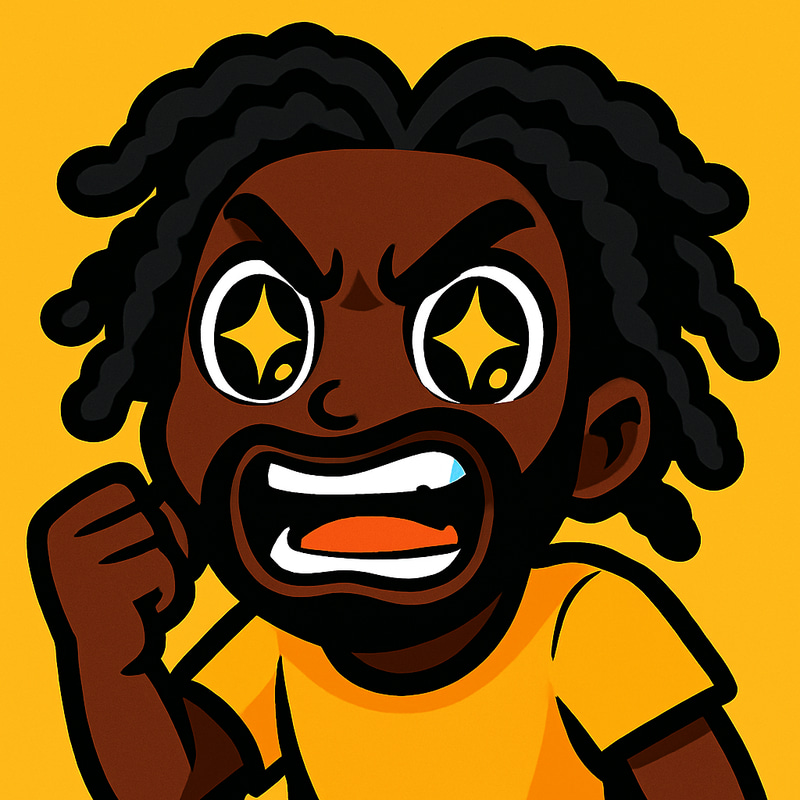 Vibrant Cartoon Emote for Gaming & Streaming | Fun Design