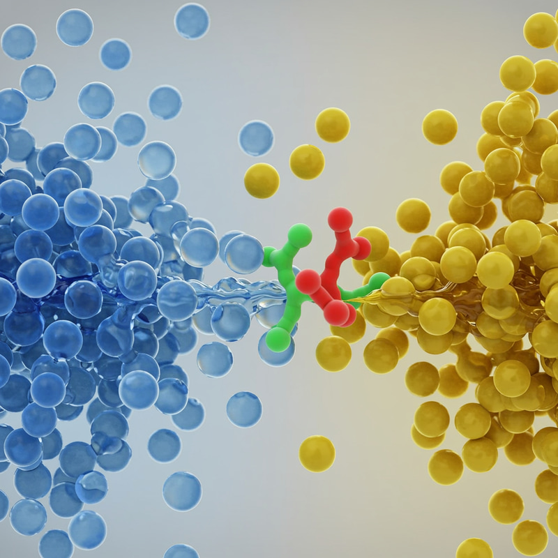 Water and Oil Surfactant Illustration Water and Oil Surfactant Illustration