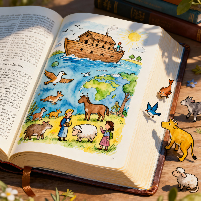 Whimsical Biblical Doodle Art for Kids Whimsical Biblical Doodle Art for Kids