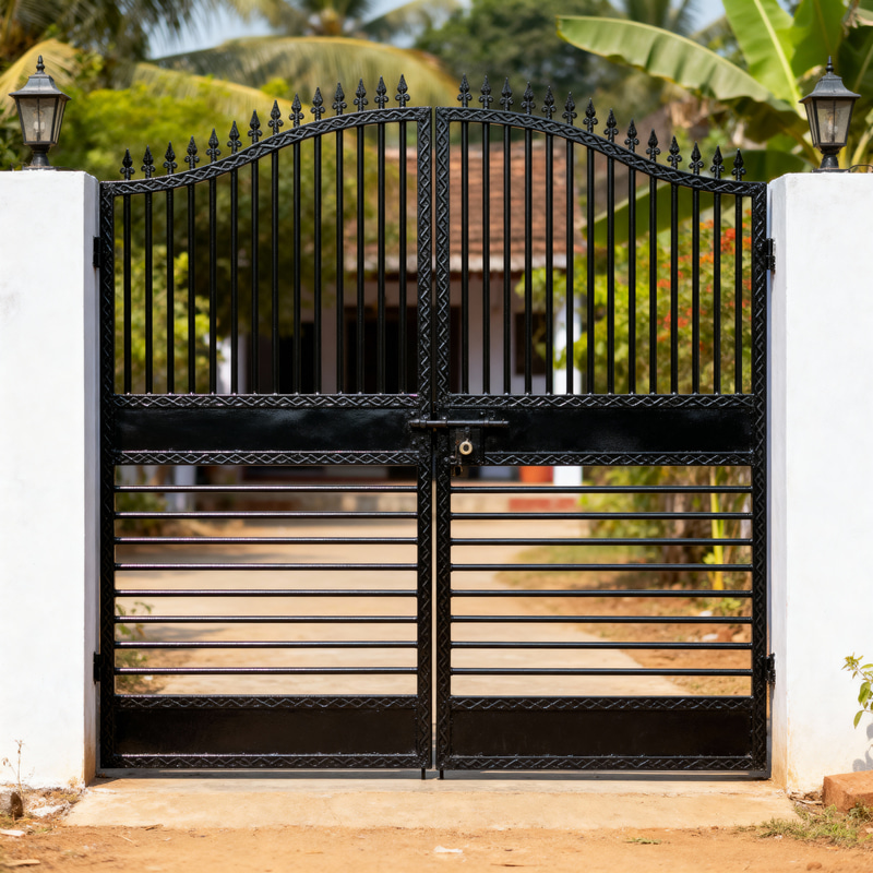 Classic Double-Swing Metal Security Gate Classic Double-Swing Metal Security Gate