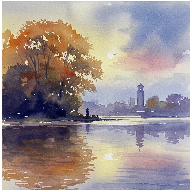 Ethereal Watercolor Painting: Inspired by Turner & Homer