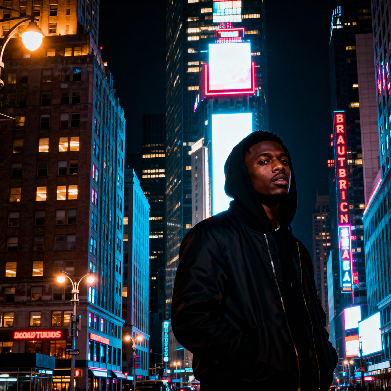 Vibrant Trap Music Album Cover Design