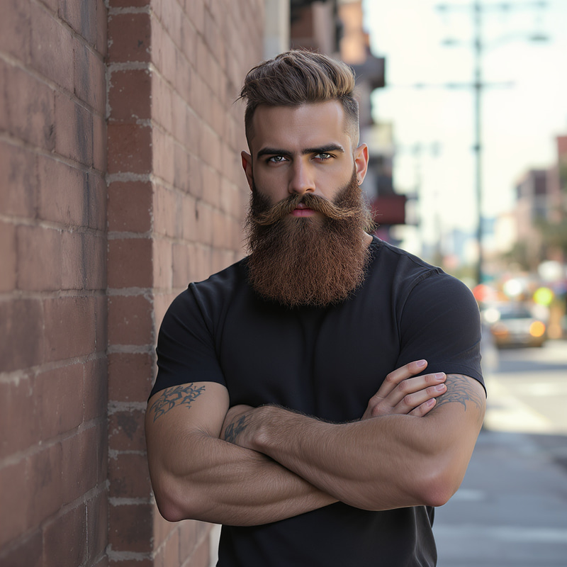 Handsome Saxy Thick Beard Boy