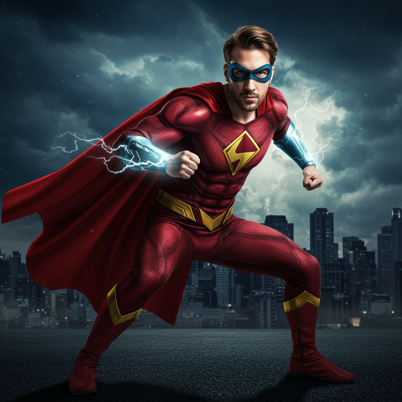 Transform Any Image into a Superhero Design