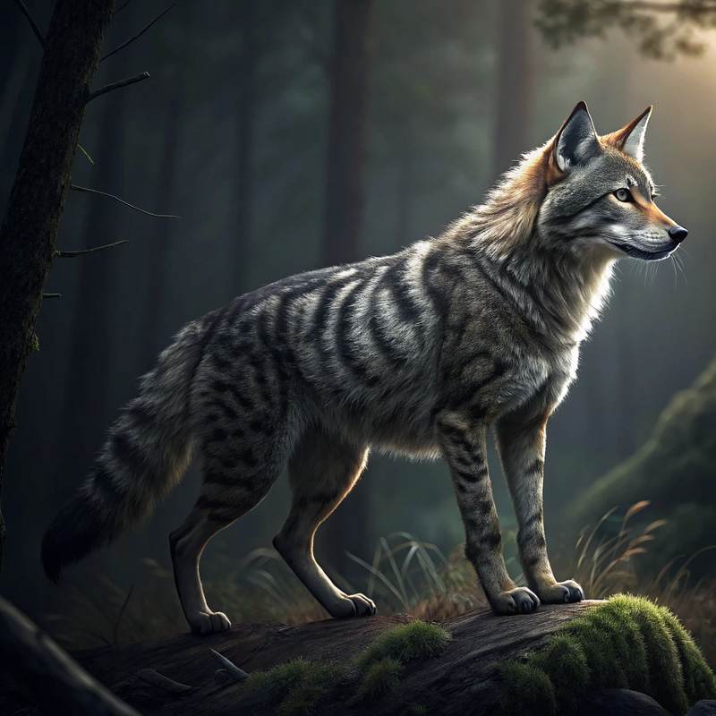 Fusion of Cat and Wolf: Unique Art Fusion of Cat and Wolf: Unique Art