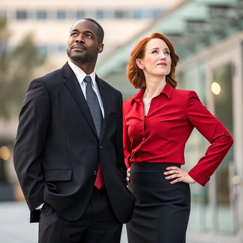 Diversity in Corporate Fashion: A Dynamic Duo Diversity in Corporate Fashion: A Dynamic Duo