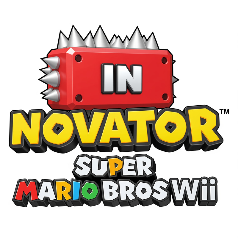 Colorful NSMBWii Style Logo Design Colorful NSMBWii Style Logo Design