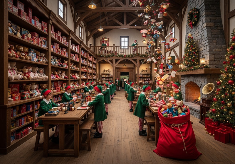 Enchanted Toy Workshop: A Christmas Wonderland