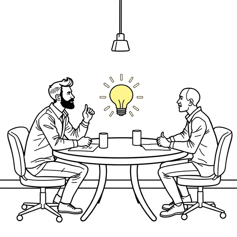 Creative Marketing Ideas - Coloring Book Vector Art Creative Marketing Ideas - Coloring Book Vector Art