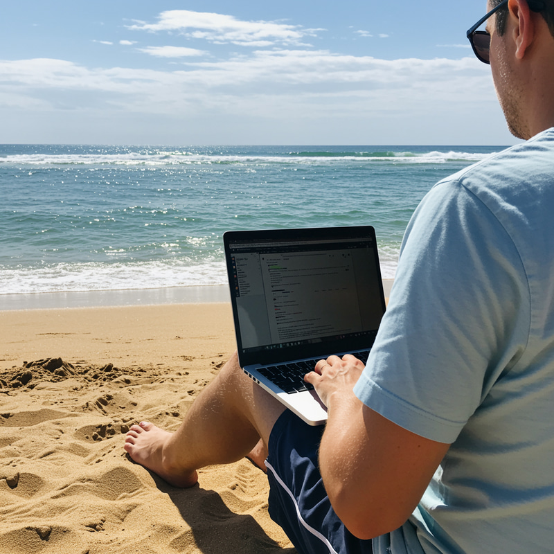 Work from the Beach: Your Laptop Escape Work from the Beach: Your Laptop Escape