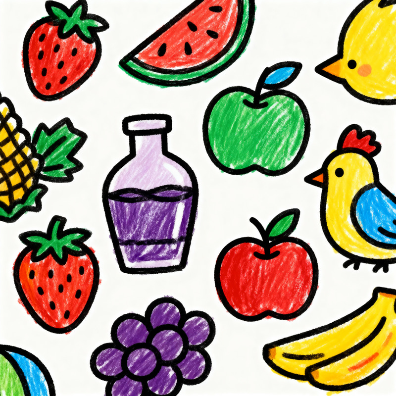 Coloring Drawings in Bobbie Goods Style Coloring Drawings in Bobbie Goods Style