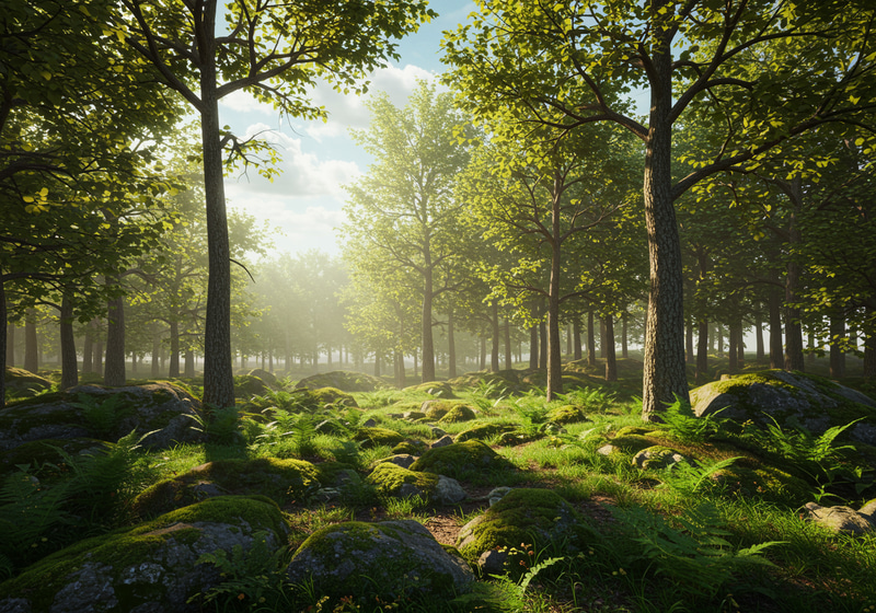 Stunningly Detailed Forest Scene in High Definition