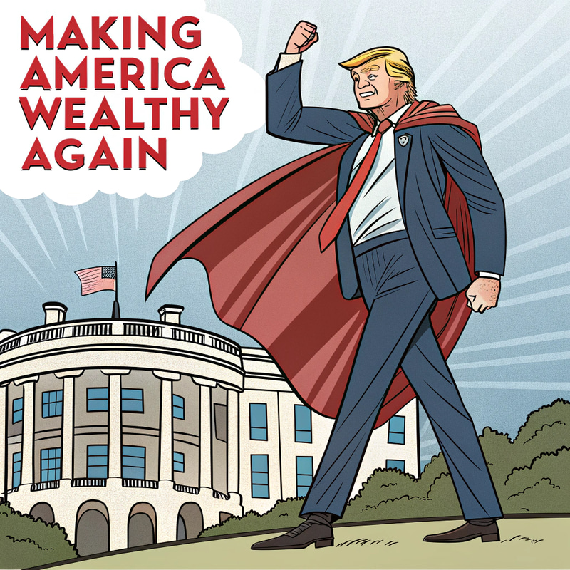 Trump: The Superhero Making America Wealthy Again Trump: The Superhero Making America Wealthy Again