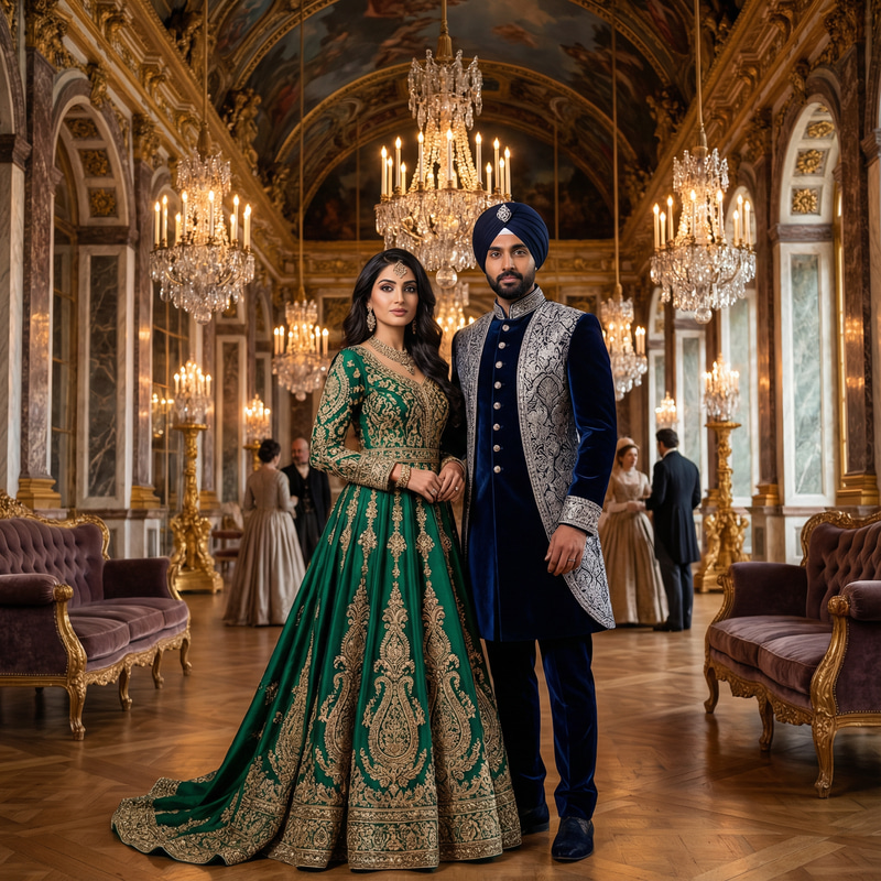 Lavish 19th-Century Costumes for a Grand Ballroom Lavish 19th-Century Costumes for a Grand Ballroom