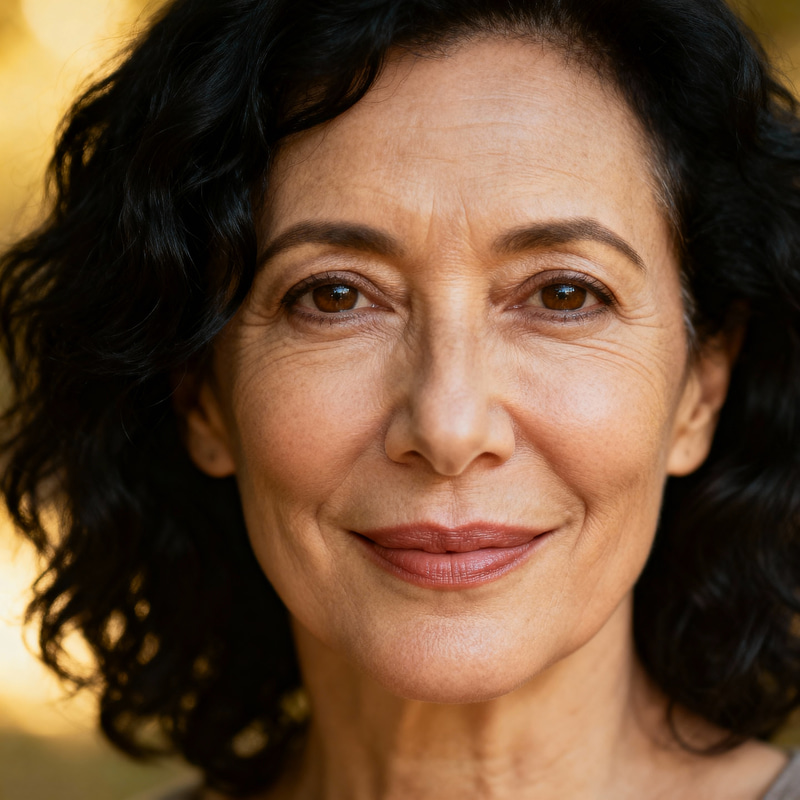 Calm Portrait of a 50-Year-Old Woman Calm Portrait of a 50-Year-Old Woman