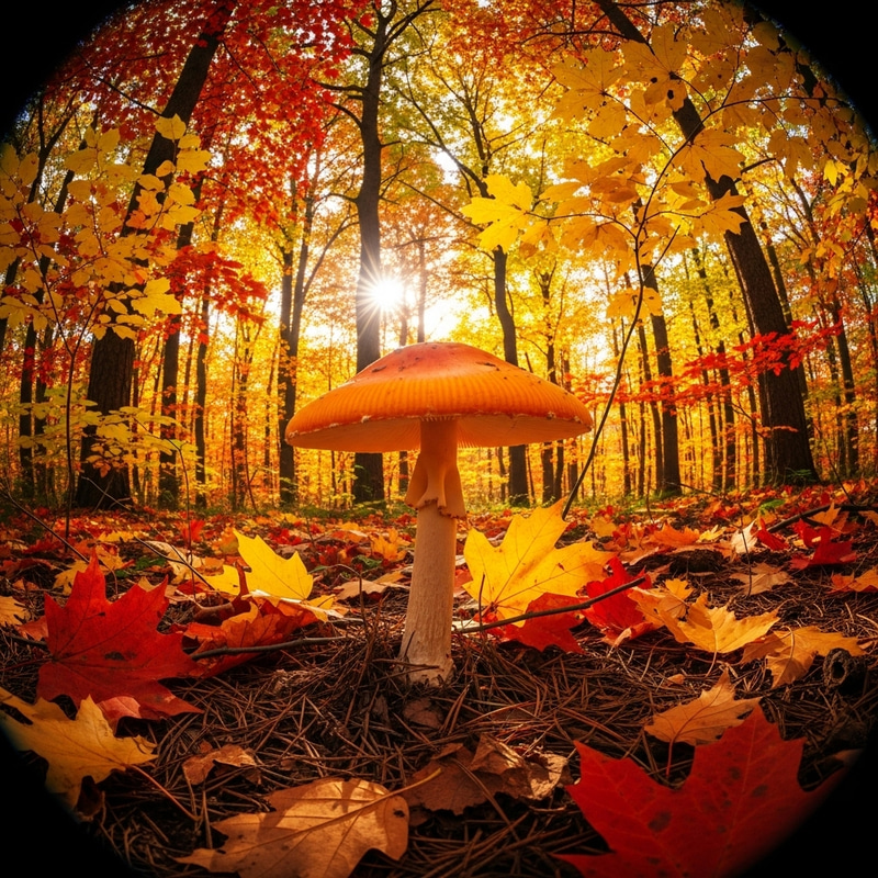 Fantasy Fall Forest Mushrooms Fantasy Fall Forest Mushrooms
