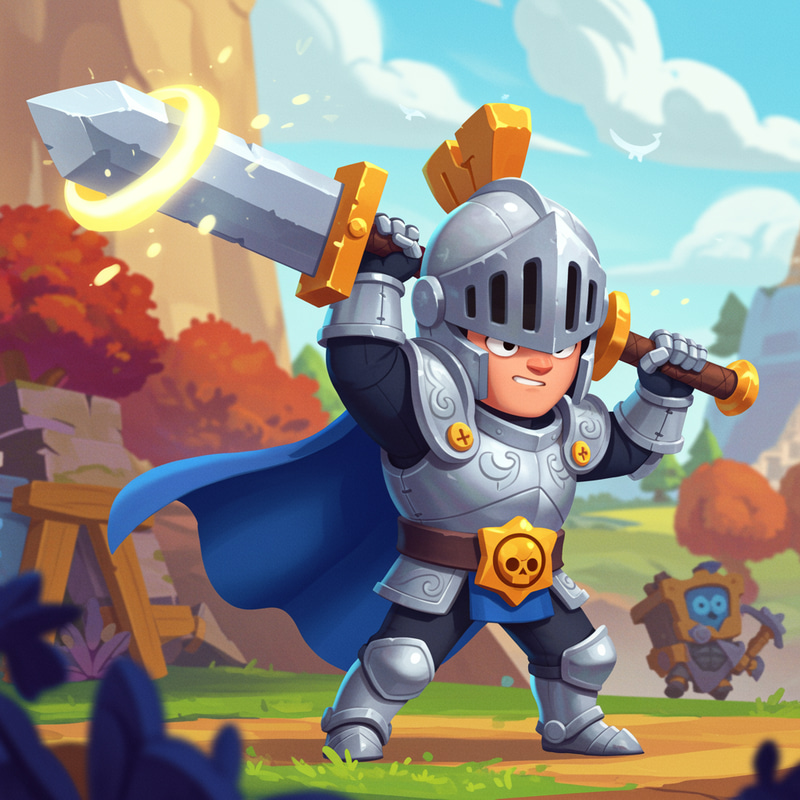 Brawl Stars Knight Character Poses