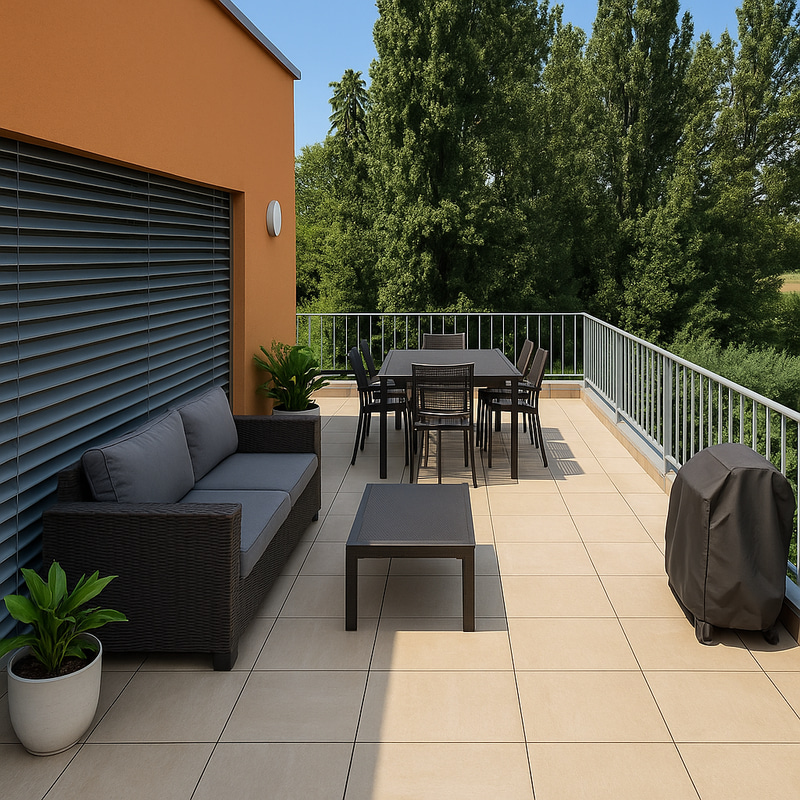 Garden Sofa Set with Table and 6 Chairs