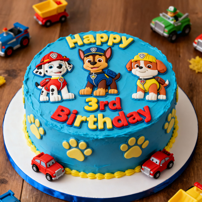 Paw Patrol Cake Ideas for 3-Year-Old Boys