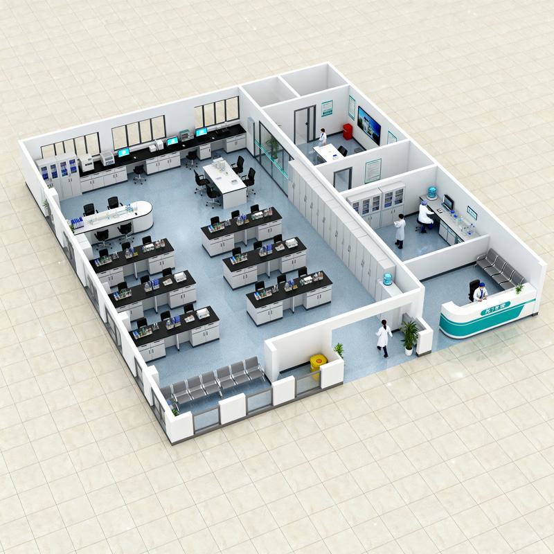 Spacious Clinical Laboratory Floor Plan Design Spacious Clinical Laboratory Floor Plan Design
