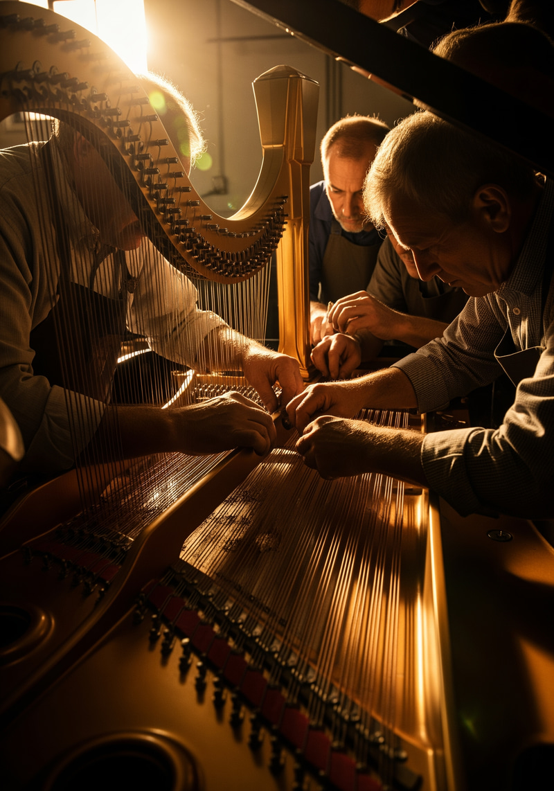 Artisan Craftsmanship in Grand Piano Assembly