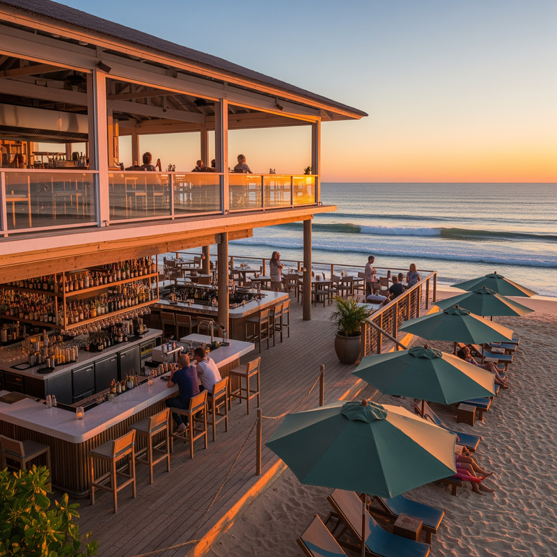 Tropical Beachside Bar and Restaurant