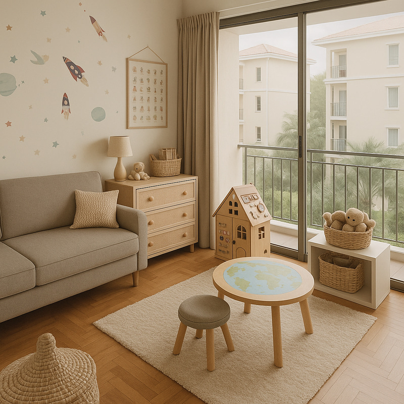 Cozy Kids Room/Office with Easy Toy Access Cozy Kids Room/Office with Easy Toy Access